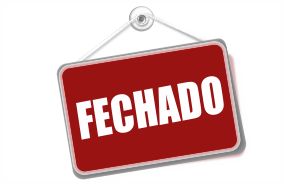 Plaquinha de Fechado